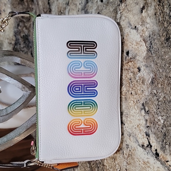 Coach EUC Nolita19 Leather Rainbow Purse or Wristlet LIKE NEW - Picture 2 of 10